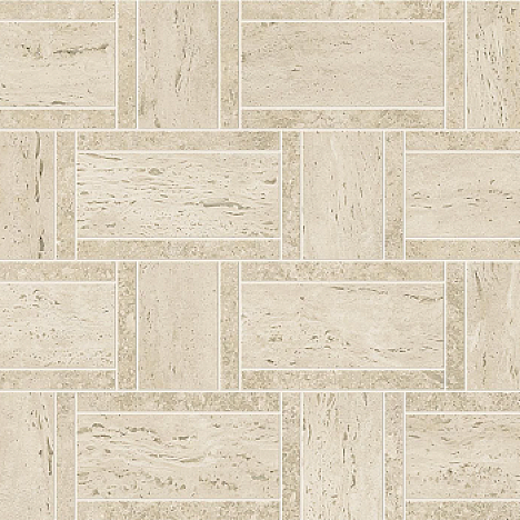 Marvel Travertine Pearl Mosaico Basketweaver 35x46 8