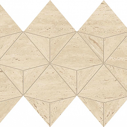 Marvel Travertine Sand Mosaico Origami 28x41 2