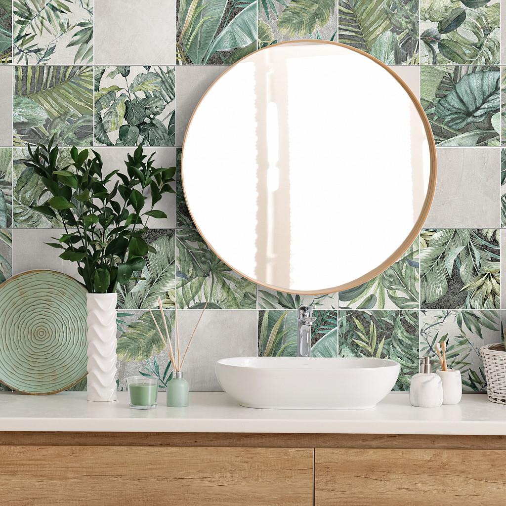 Rossetto Tiles | Forest Eucalyptus Decor Mix