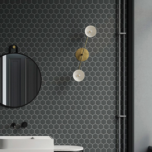 Porcelain Mos 1920 Hex Black ls