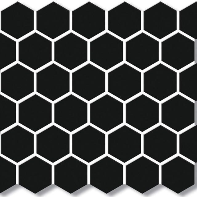 Porcelain Mos 1000 Hex Black L pd