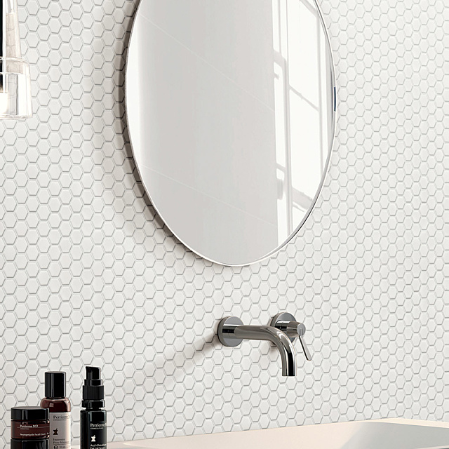 Porcelain Mos 1920 Hex White ls