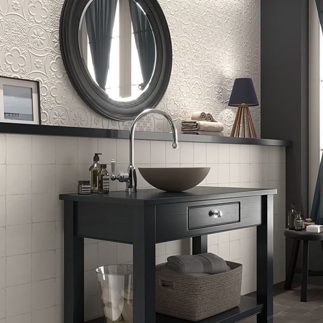 Amb lucciola y tarantela yeso berlin graphite 15x15